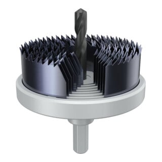 Bosch Wood and Drywall Lochsägen-Set mit Aufsteckhalter, 26/32/39/45/51/58/64 x 18,5mm