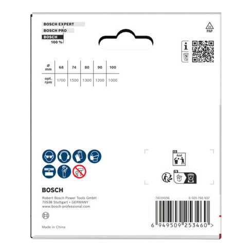 Bosch Wood and Drywall Lochsägen-Set mit Aufsteckhalter, 68; 74; 80; 90; 100 x 31 mm
