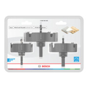 Bosch Wood and Drywall Lochsägen-Set mit Aufsteckhalter+Zentrierbohrer, 68/86/100x27mm-2