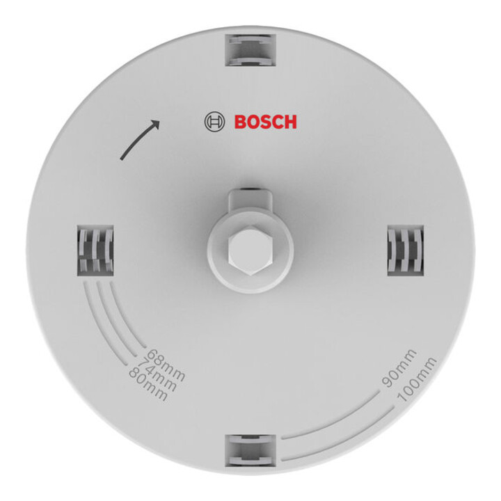 Bosch Wood- en gipsplaat gatenzaagset met opzethouder, 68; 74; 80; 90; 100 x 31 mm