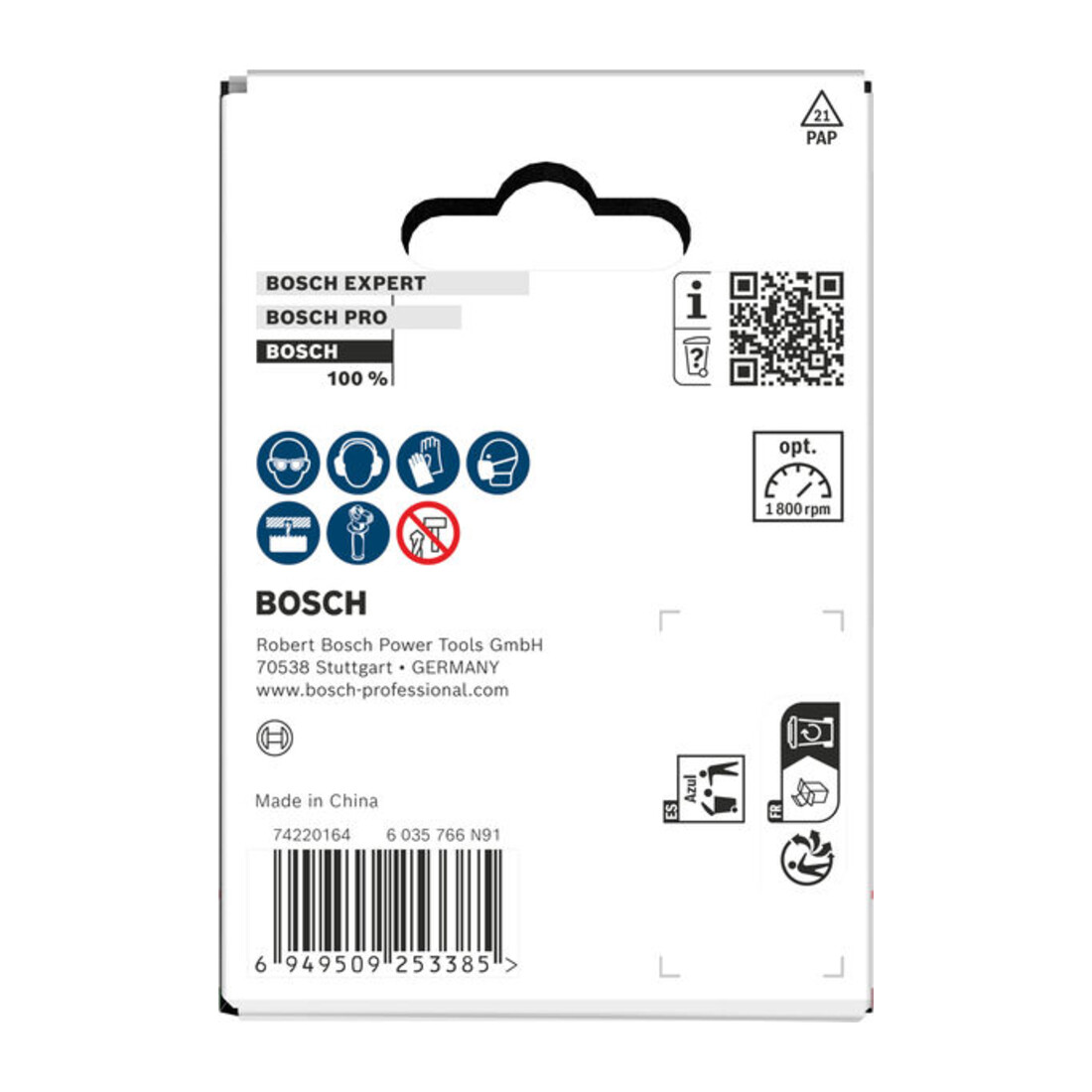 Bosch Wood- en gipsplaatgatzaag met opzethouder, 70 x 27 mm