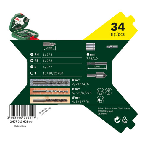 Bosch X-Line Classic Bohrer- und Schrauber-Set