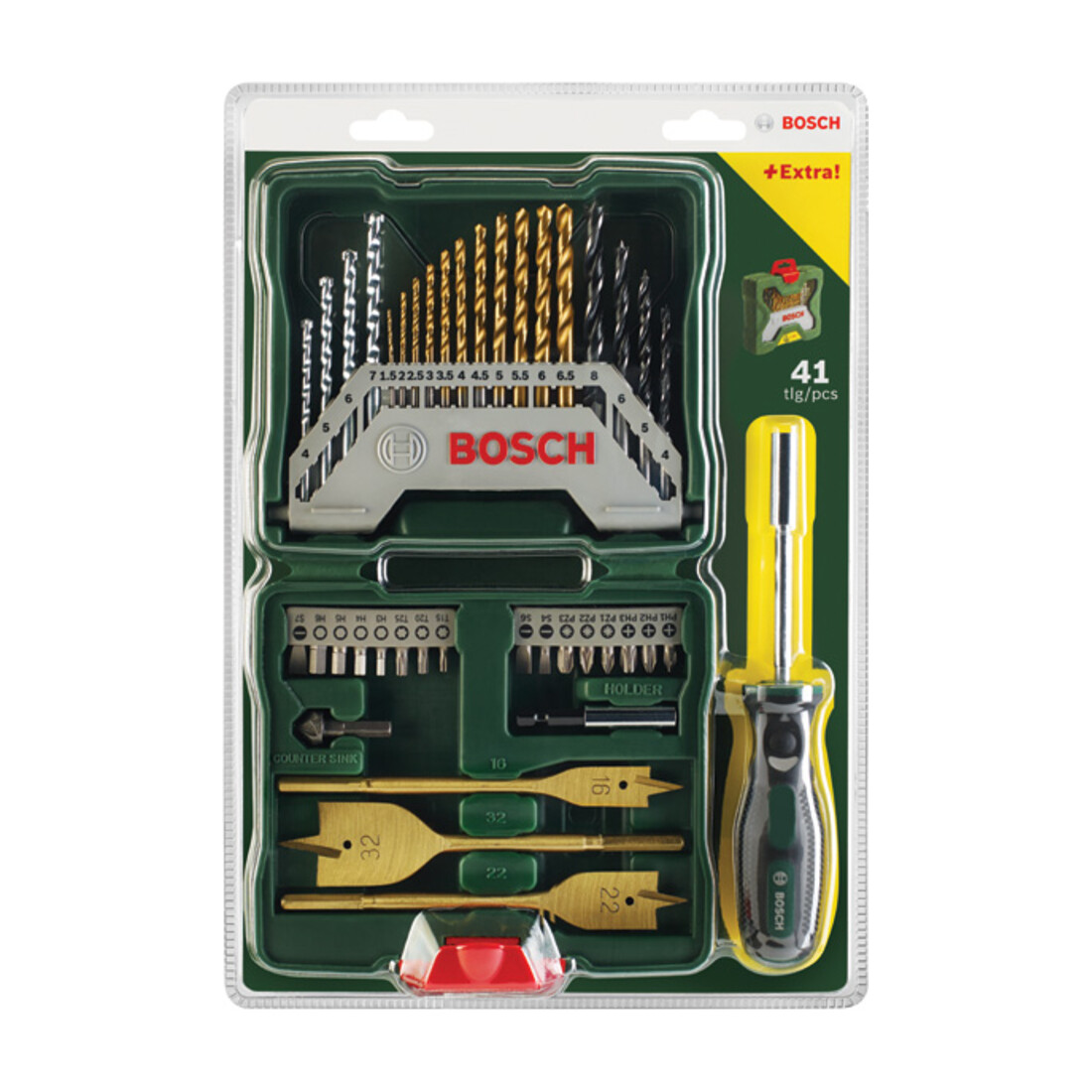 Bosch X-Line TiN-beschichtetes Set, 40‑tlg.