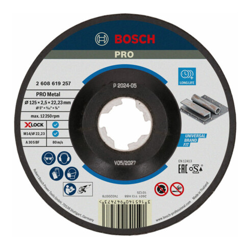 Bosch X-LOCK doorslijpschijf Expert for Metal A 30 S BF