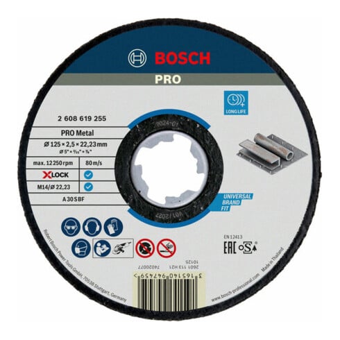 Bosch X-LOCK Expert doorslijpschijf voor metaal A 30 S BF