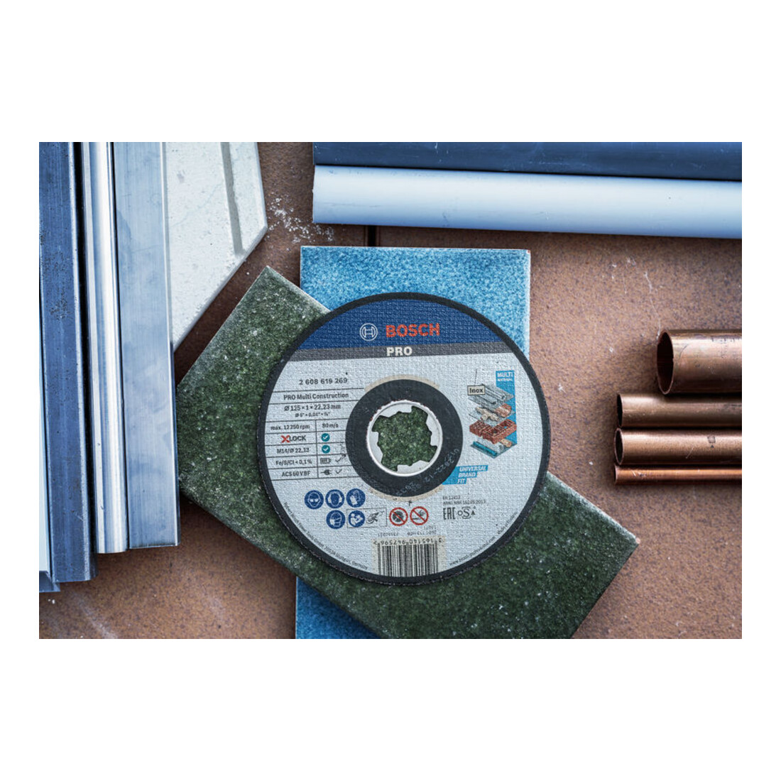 Bosch X-LOCK doorslijpschijf multimateriaal ACS 60 V BF