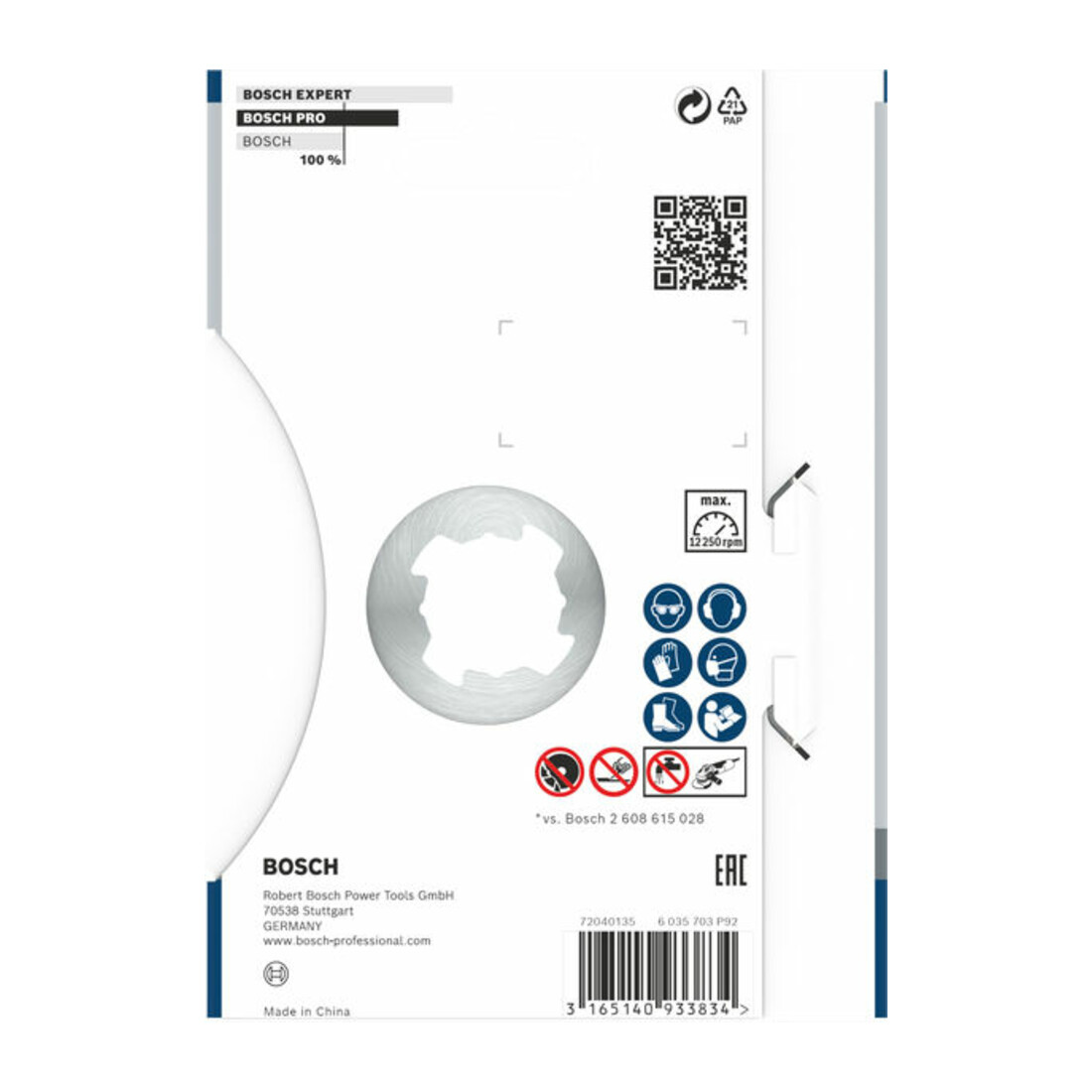 Bosch X-LOCK doorslijpschijf Standard for Universal