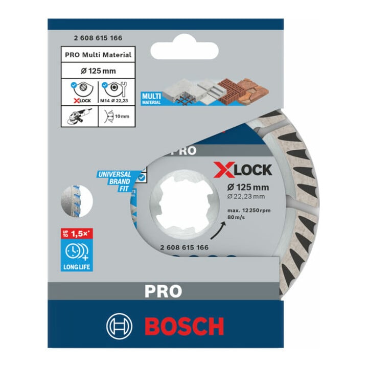 Bosch X-LOCK doorslijpschijf Standard for Universal