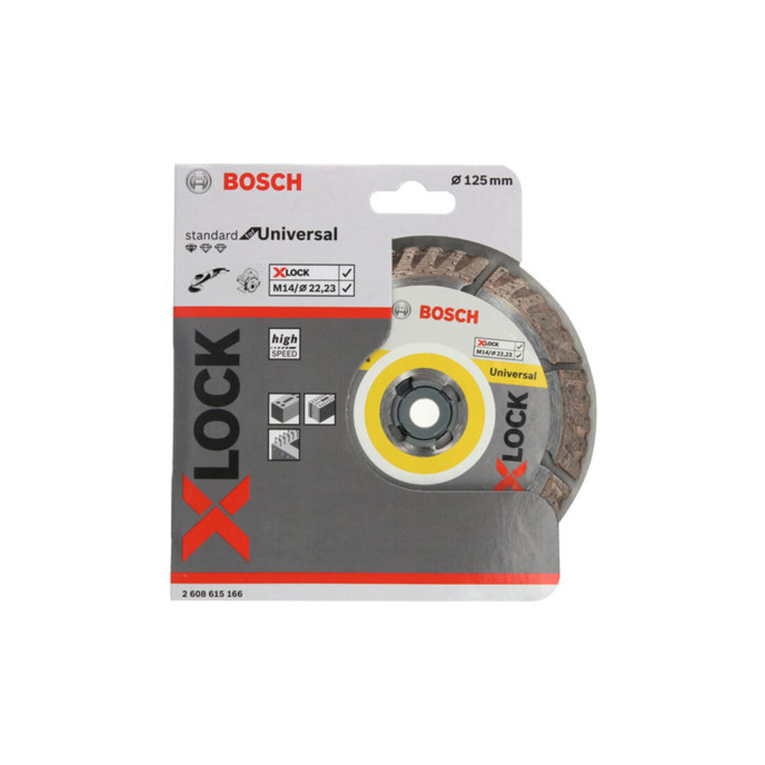 Bosch X-LOCK doorslijpschijf Standard for Universal