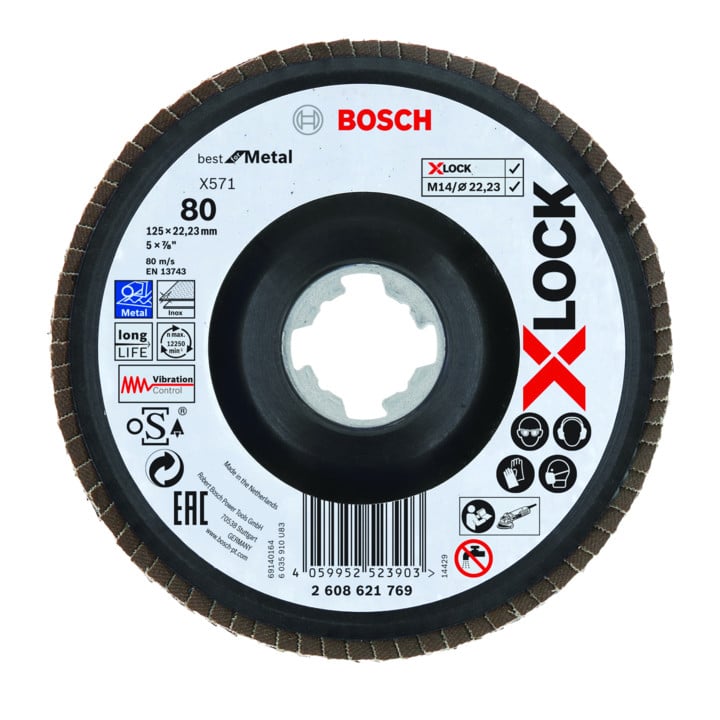 Set Bosch Trennscheibe X-LOCK gerade Standard for Inox WA 60 T BF 125 x 1 mm...