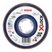 Bosch X-LOCK-Fächerschleifscheibe X551, Expert for Metal, K: 120, 125 mm