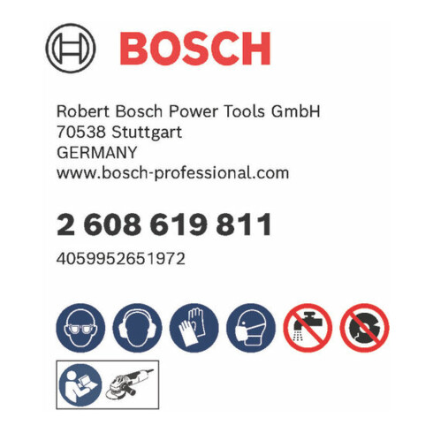 Bosch X-LOCK-Fächerschleifscheibe X551, Expert for Metal, K: 40, 115 mm