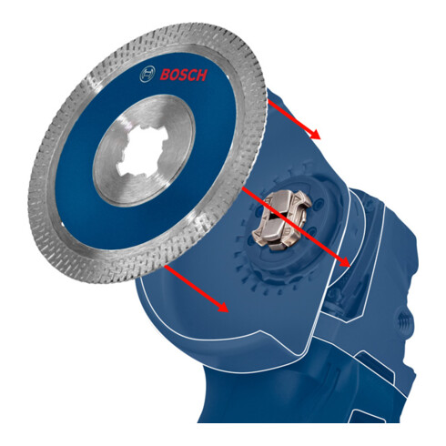 Bosch X-LOCK-Fächerschleifscheibe X551, Expert for Metal, K: 40, 115 mm