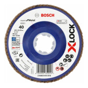 Bosch X-LOCK-Fächerschleifscheibe X551, Expert for Metal, K: 40, 125 mm
