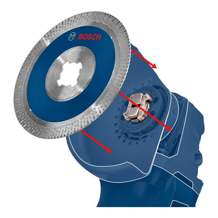 Bosch X-LOCK-Fächerschleifscheibe X551, Expert for Metal, K: 40, 125 mm