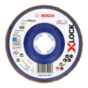 Bosch X-LOCK-Fächerschleifscheibe X551, Expert for Metal, K: 60, 125 mm