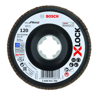 Bosch X-LOCK lamellenschijf X571 Best for Metal 115 mm