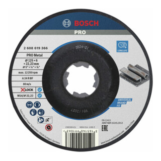 Bosch X-LOCK slijpschijf T27 A 24 P BF 6 mm