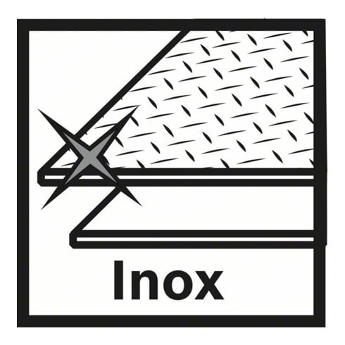 Bosch X-LOCK Standard for Inox set, T41, 10-delig, 125 x 1,6 x 22,23 mm
