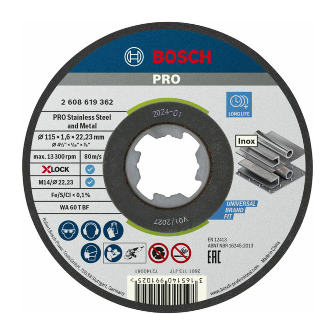Bosch X-LOCK Standard for Inox