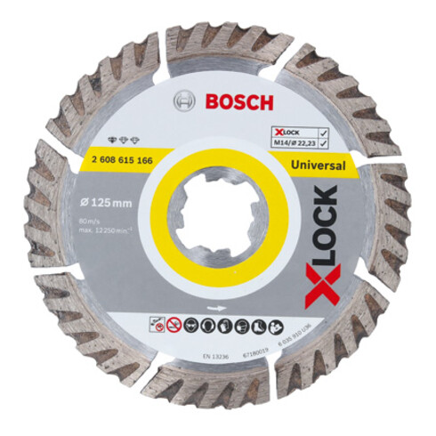 Bosch X-LOCK Trennscheibe Standard for Universal 125 x 22,23 x 1,6 x 10