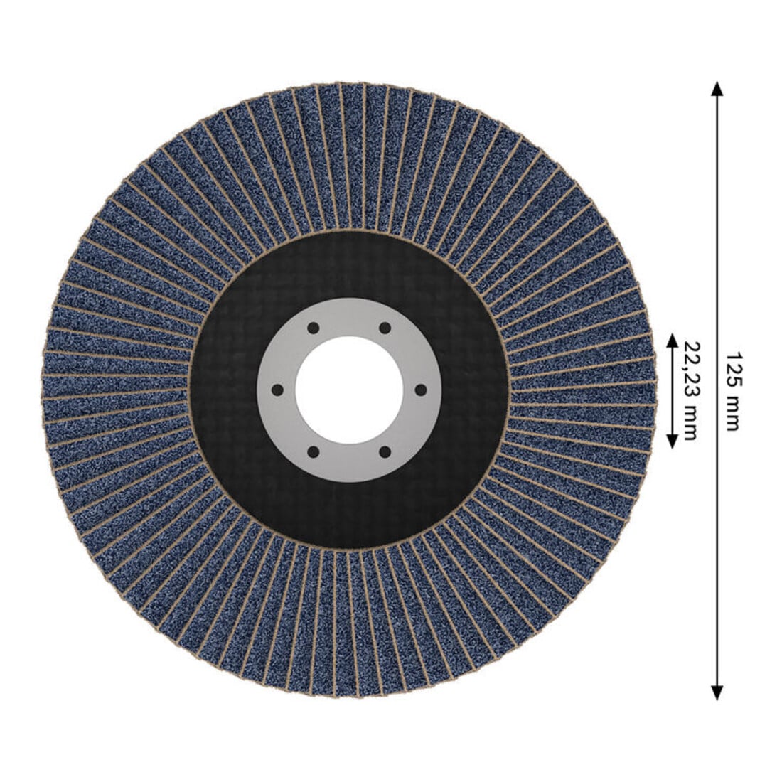 Bosch X451 Disco abrasivo a ventaglio 125mm, T29, K120