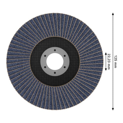 Bosch X451 Disque à lamelles 125 mm, T27, K60