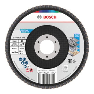 Bosch X451 Disque abrasif à lamelles 125 mm, T29, K40