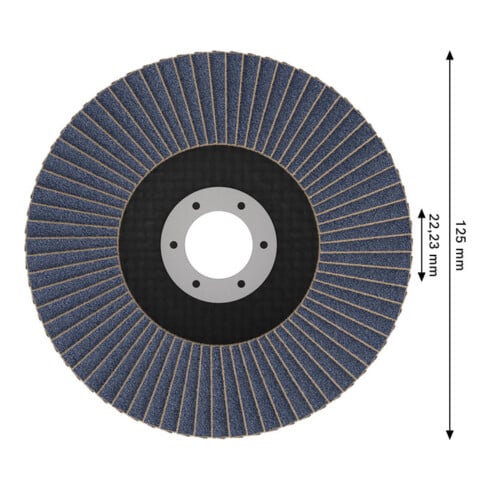 Bosch X451 Disque abrasif à lamelles 125 mm, T29, K40