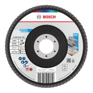 Bosch X451 Disque abrasif à lamelles 125 mm, T29, K60