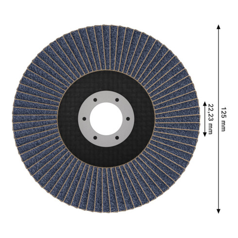 Bosch X451 Disque abrasif à lamelles 125 mm, T29, K60