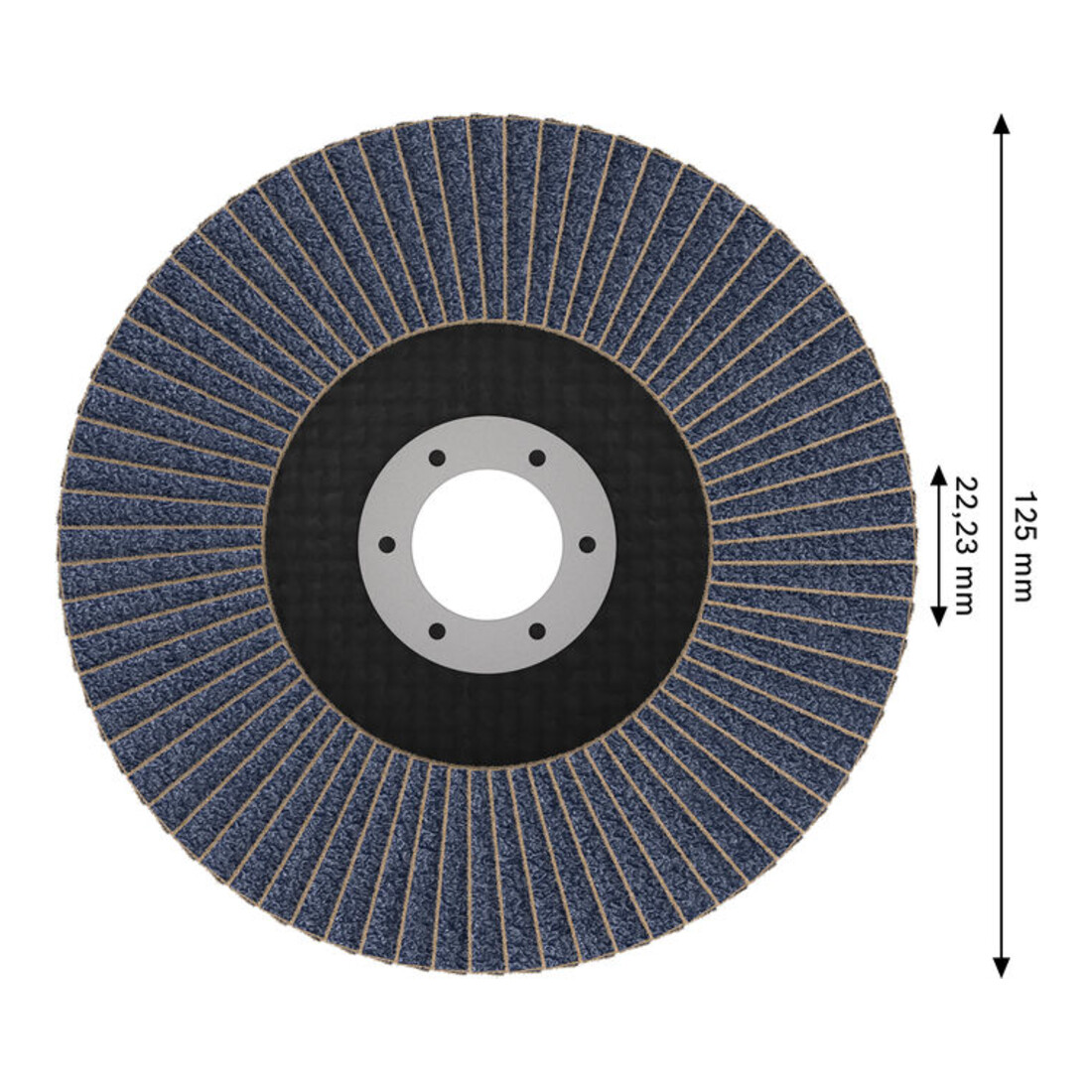 Bosch X451 Disque abrasif à lamelles 125 mm, T29, K60