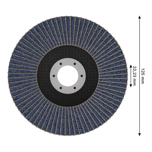 Bosch X451 Disque abrasif à lamelles 125 mm, T29, K80
