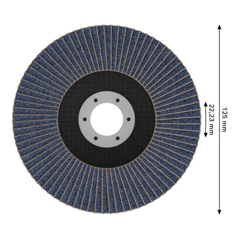 Bosch X451 Disque abrasif en éventail 125 mm, T29, K120