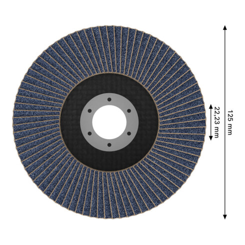 Bosch X451 Fächerschleifscheibe 125mm,T27,K120