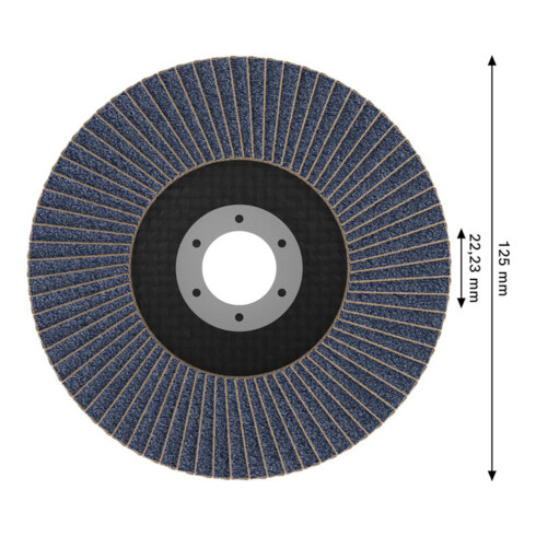 Bosch X451 Fächerschleifscheibe 125mm,T27,K60