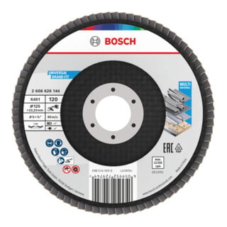 Bosch X451 Fächerschleifscheibe 125mm,T29,K120
