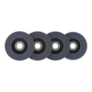 Bosch X451 Fächerschleifscheiben Set, 115 x 22,23 mm, K40/K60/K80/K120, Z27, 15-tlg-5