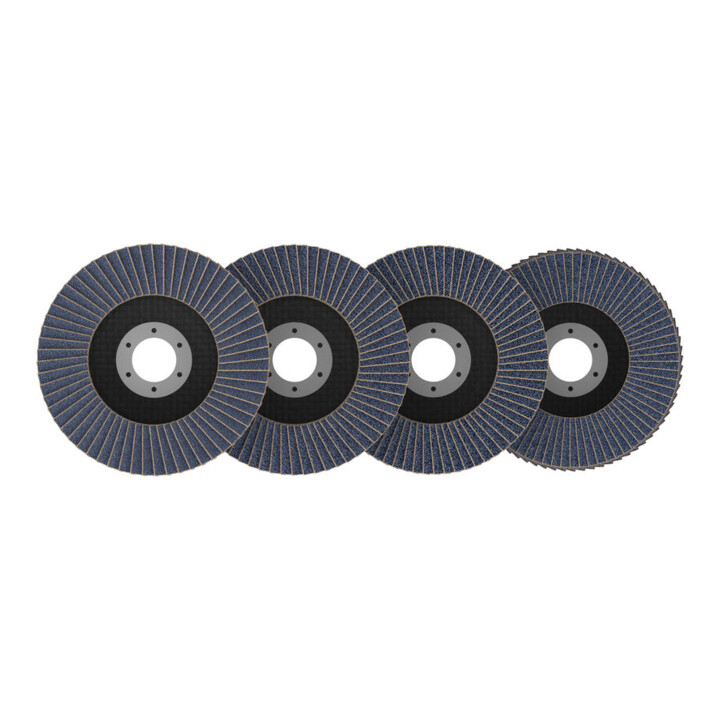 Bosch X451 Fächerschleifscheiben Set, 115 x 22,23 mm, K40/K60/K80/K120, Z27, 15-tlg