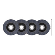 Bosch X451 Fächerschleifscheiben Set, 115 x 22,23 mm, K40/K60/K80/K120, Z29, 15-tlg-4