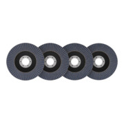 Bosch X451 Fächerschleifscheiben Set, 115 x 22,23 mm, K40/K60/K80/K120, Z29, 15-tlg-5