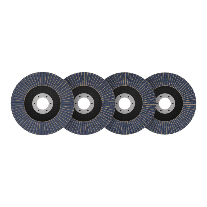Bosch X451 Fächerschleifscheiben Set, 115 x 22,23 mm, K40/K60/K80/K120, Z29, 60-tlg.