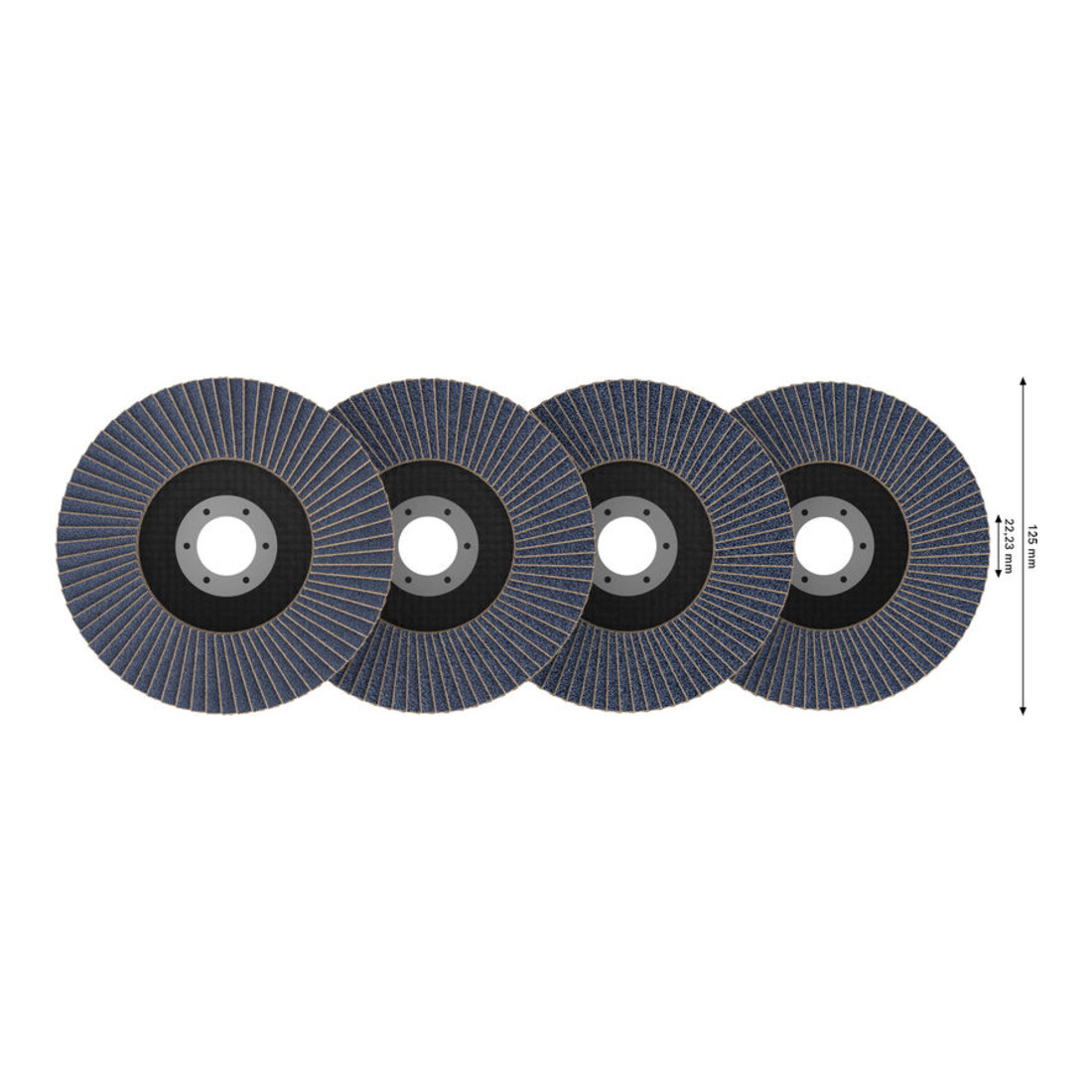 Bosch X451 Fächerschleifscheiben Set, 125mm, T27