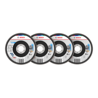 Bosch X451 Fächerschleifscheiben Set, 125mm, T29