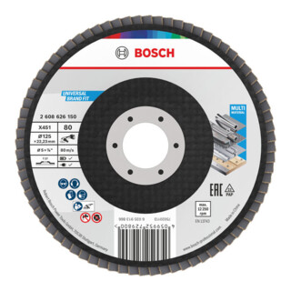 Bosch X451 Schijf waaier 125 mm, T27, K80