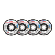 Bosch X451 Set lamellenschijven, 115 x 22,23 mm, K40/K60/K80/K120, Z29, 15-dlg