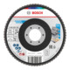 Bosch X451 Waaier-schuurblad, 115 x 22,23 mm, K120, Z27, 15 stuks
