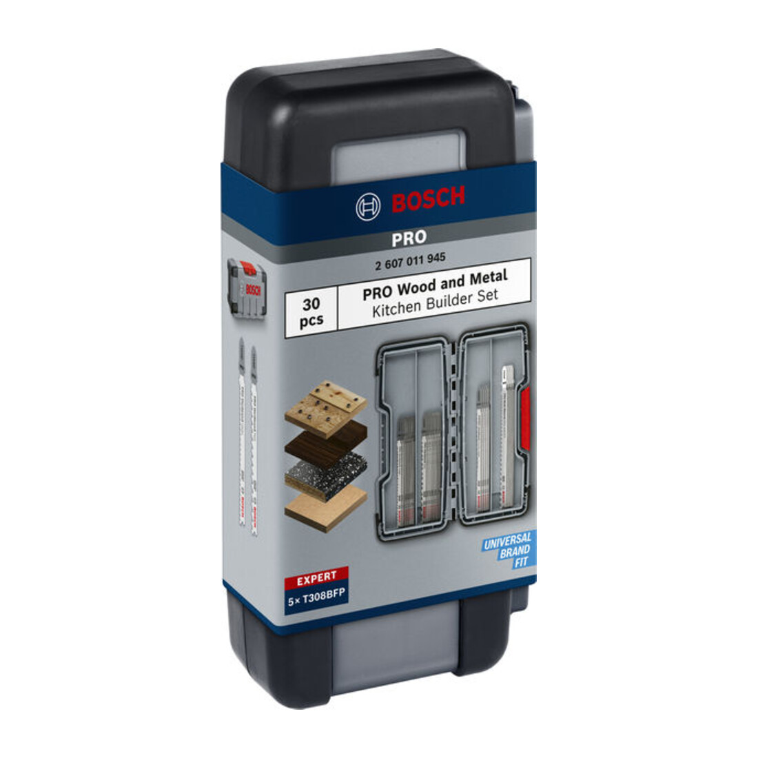 Bosch Zaagbladen PRO Hout en Metaal Set Keukenbouwer, 30-delig