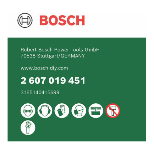 Bosch zaagbladset, 5-delig, 60 - 92 mm