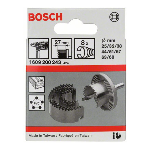 Bosch zaagvelgenset 8 stuks 25 - 68 mm